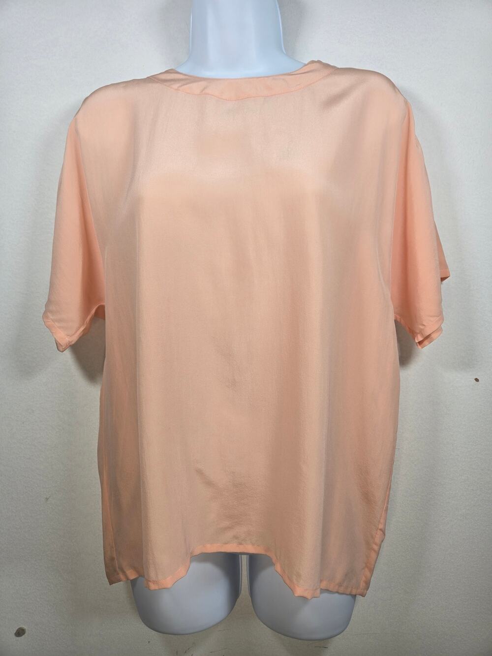 European Summer Vintage Ann Taylor 100% Silk Blouse Size S